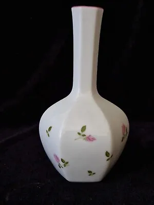 Buy Dainty Japanese St Michael Ceramic Bud Vase  Pink Roses  15 Cm • 2.50£