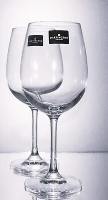 Buy Pair DARTINGTON Stemmed Crystal Large Capacity Wine Glasses -420 Ml • 20£