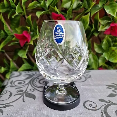 Buy Vintage Royal Doulton Crystal Monique Cut 350ml Brandy Snifter Glass 122mm Tall • 10£