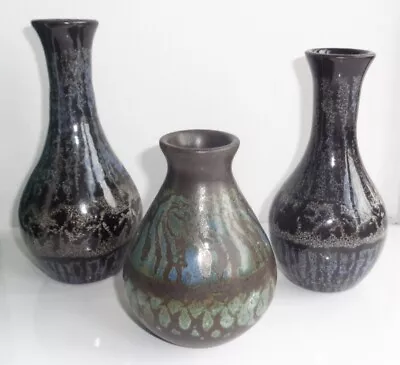 Buy Wilson Lochhead Kirkcudbright - Trio Of Scottish Studio Pottery Vases • 45£