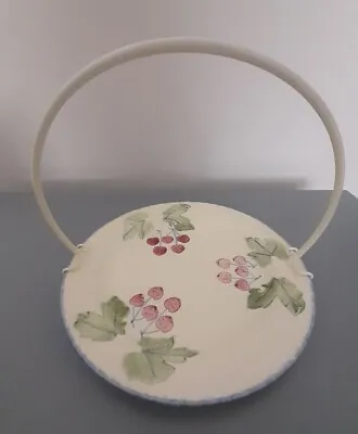Buy Vintage Poole Pottery 'Dorset Fruit' Afternoon Tea Plate With Detachable Handle  • 7.99£