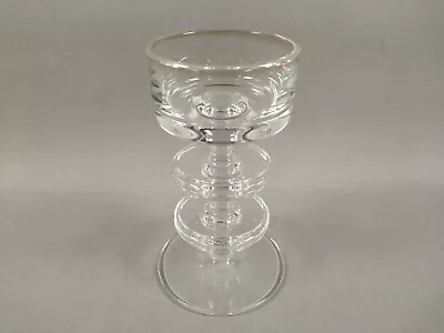 Buy Wedgwood Glass Sheringham Candlestick , Clear , Two Disk  • 22£