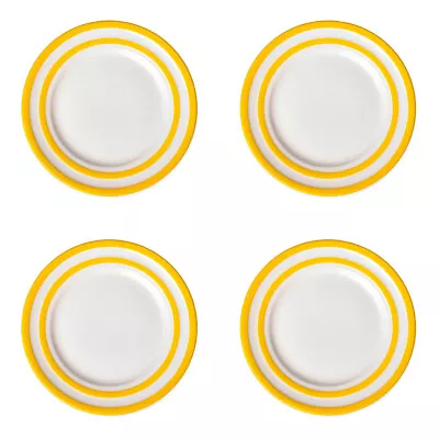 Buy NEW Cornishware Breakfast Plate Set Yellow 22.8cm 4pce • 78.97£