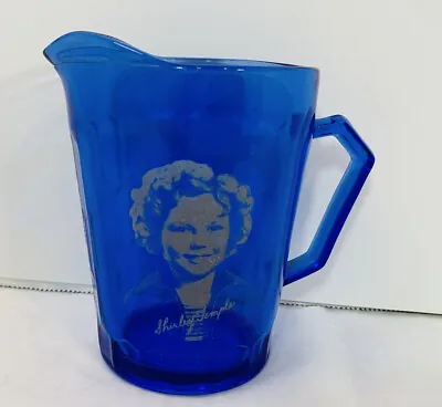 Buy Vintage 1930's Shirley Temple Colbalt Blue  drinking Glass ,Antique /no Chips • 9.45£