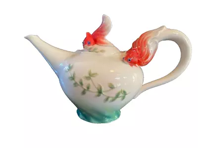 Buy Franz Porcelain Lucky Goldfish Collection Teapot 2004 Rare FZ00442 • 110£