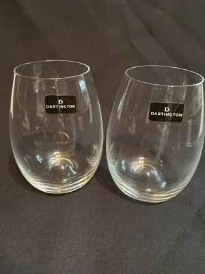 Buy Dartington Stemless Wine Glasses, Set Of 2, *NEW* In Box • 18.97£