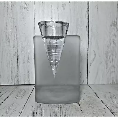 Buy Kosta Boda Ice Age Clear Frosted Glass Vase Swedish Design Modern 2004 Engman • 56.92£