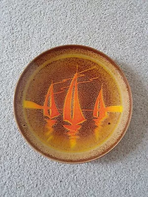 Buy Poole Pottery Aegean Yacht Design Vintage Plate 20cm Diam. • 6.50£