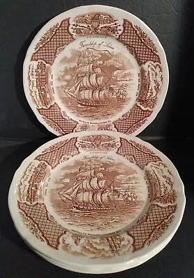 Buy 4 Fair Winds Alfred Meakin Staffordshire England 10.5  Plates 3 Great! 1 W/2Chip • 14.41£