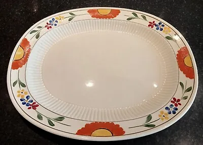 Buy Large Hand Painted Ridgways Bedford Ware Server/Meat Dish • 14£