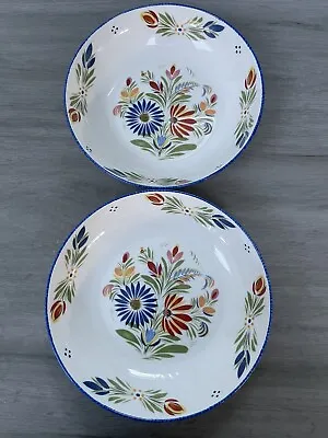 Buy Quimper Porcelaine French Bowls One Pair • 20£