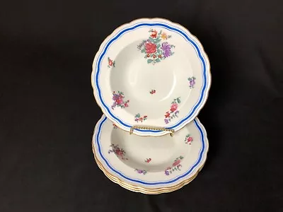Buy Antique Set Of 4 George Jones & Sons Crescent England Rimmed Bowls Floral • 48.21£