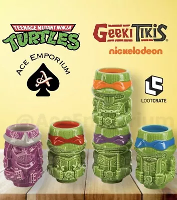 Buy TMNT - Geeki Tikis Mini Mug Teenage Mutant Ninja Turtles Complete Shot Glass Set • 215.22£