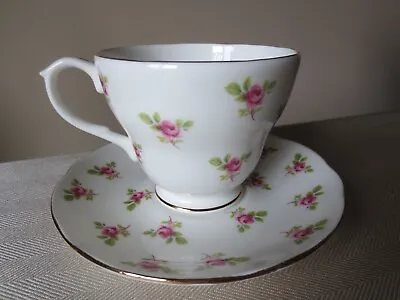 Buy Duchess Bone China Coffee/Tea Cup & Saucer England Roses Gold Trim • 18£