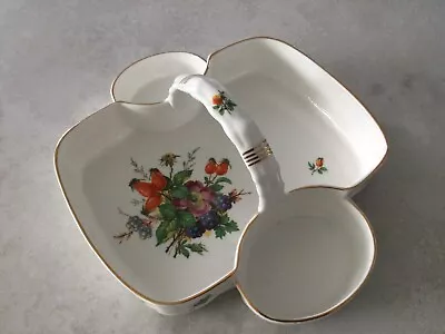 Buy Vintage Ashley Bone China Serving Dish With Autumn Fruits And Berries Design • 12£