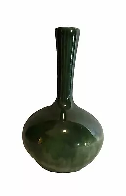 Buy Pottery Vase Handmade Small Emerald Green Maker LV • 30.98£