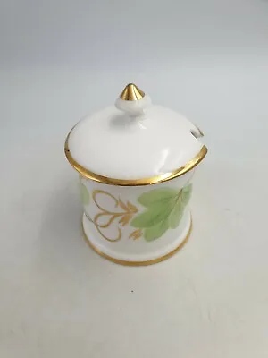 Buy Vtg Crown Staffordshire Bone China Lidded Preserve Pot Sugar Bowl Green Gold • 12.99£