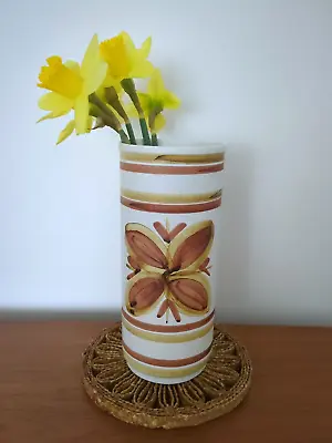 Buy Vintage Mid Century Cinque Ports Pottery Monastery Rye Cylinder 9  Vase 70s • 14£