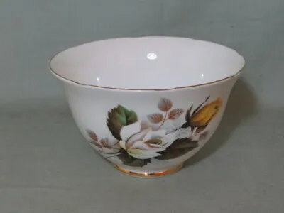 Buy Vintage Grafton China Sugar Bowl Yellow & White Roses Pattern 1605 • 10£