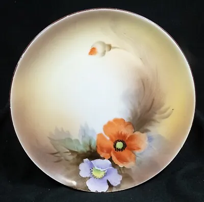 Buy Noritake Hand Painted China Plate Orange & Lavender Poppies 7 1/2  • 8.53£