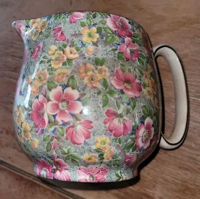 Buy Vintage BCM Lord Nelson Ware Briar Rose Chintz Creamer Pitcher England • 18.94£