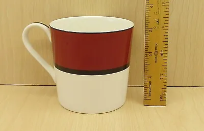 Buy Marks And Spencer Manhattan Fine China Mug Red/White  M&S Coffee/Tea Mug Cup • 12.95£