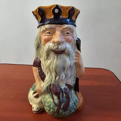Buy Crown Cornwall Shorter England Father Neptune Large 9  Pottery Toby Jug • 45£