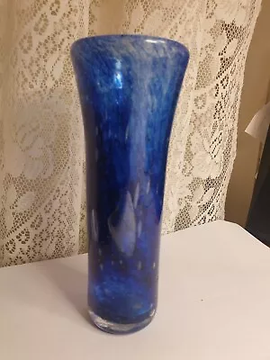 Buy Vintage Scottish Art Glass Vase By Strathearn 17cm Tall • 59.50£