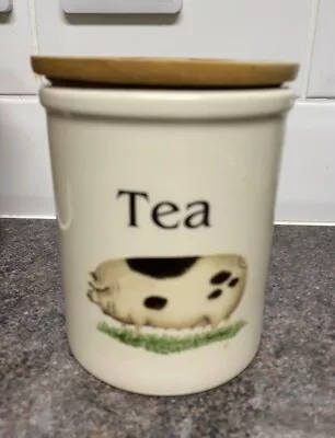 Buy Vintage Cloverleaf Country Kitchen Tea Storage Jar • 7.99£