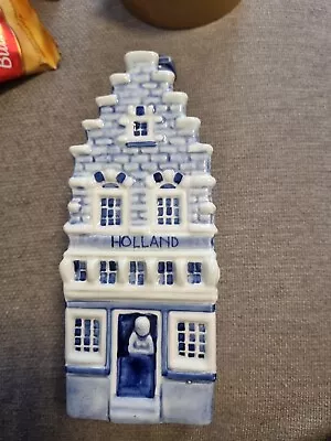 Buy Delft's Gouda Large Decanter House 369 G.G. Made In Holland Blue White Unique 8  • 17.50£