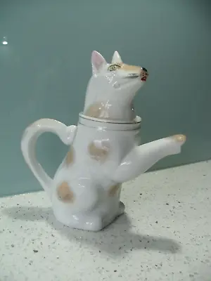 Buy Unusual Vintage Chinese Small Teapot Milk Jug With Hand Painted Dogs Head 14.5cm • 8.99£