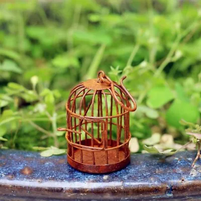 Buy Dolls House 1:12 Iron Rust Vintage Birdcage Ornaments Garden Miniature Accessory • 7.19£