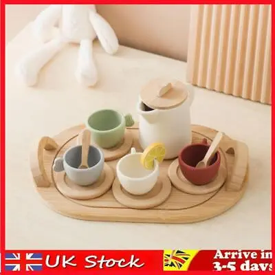 Buy 9pcs/10pcs Role Play Wooden Tea Set For Kids For 3 4 5 Years Old Girls And Boys • 12.49£