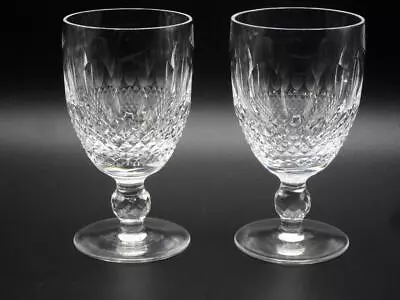 Buy PAIR Of WATERFORD Crystal COLLEEN - RED CLARET WINE GLASSES 1st Quality 4 3/4  • 42£