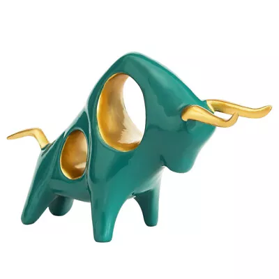 Buy Lucky Ox Statue For 2021 Chinese New Year - Bull Resin Decoration • 23.18£
