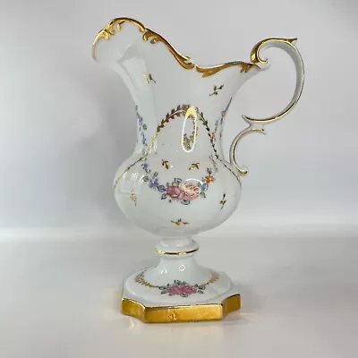 Buy Vintage Victorian Style Hand Painted Ceramic Porcelain Pitcher Jar Vase Japan • 34.21£