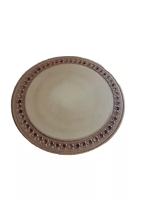 Buy Jersey Pottery Large Plate Stoneware  Fish Eye Trim  • 19.95£
