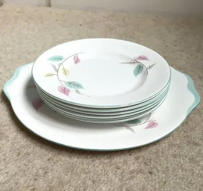 Buy Royal Standard Autumn Leaves Plates Sandwich / Tea & Platter Set Bone China • 14.99£