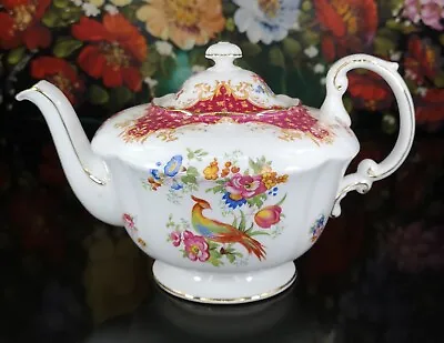 Buy Paragon Rockingham Red Teapot • 165£