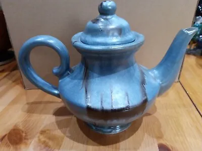 Buy Vintage, Blue Mountain Pottery (BMP) Teapot, 1.5 Pints Capacity, Slate Blue VGC • 19.50£