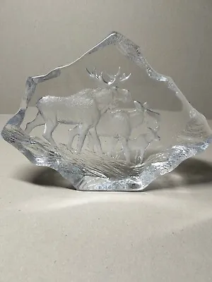 Buy Mats Jonasson Art Glass, Large Moose Family • 50£