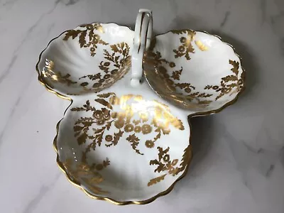 Buy Hammersley Porcelain - Golden Jansy - Three Part Relish Dish • 18£