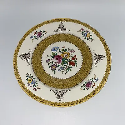 Buy Antique Royal Cauldon Est 1774 Made In England Yellow Floral 11” Dinner Plate • 26.65£