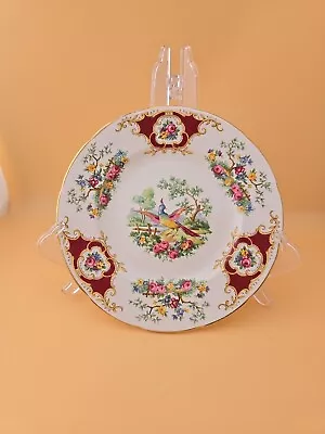 Buy Vintage Foley EB Broadway Red Floral Pattern Bread Side Plate Green  6¼  • 5£
