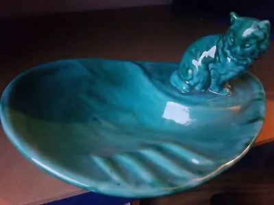 Buy Vintage Anglia Pottery Cat Oval Dish Soap Trinket Bowl Ashtray APO21 (shelf 03) • 19.99£
