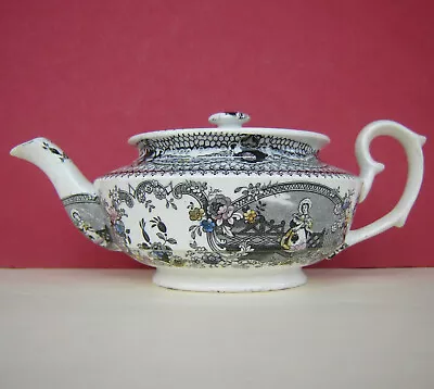 Buy Pearlware Teapot Lady Under Arch C1840 • 35£