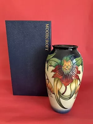 Buy Stunning Large Moorcroft Anna Lily Baluster Vase 25cm - Boxed • 195£