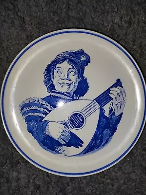 Buy Vintage Delfts Blauw Royal G Display Plate Lute Player • 3£