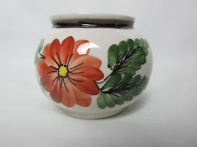 Buy Toni Raymond Pottery Small Jar With Orange Flowers, West Country, England • 9£