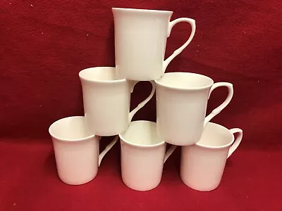 Buy Mugs White Bone China (Devon) Set 6 • 30£